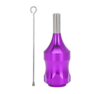 28mm Tattoo Machine Grip Aluminum Alloy Cartridge Needles Tattoo Grip Tattoo SuppliesPurple
