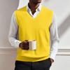 Men's V-neck Vest Sleeveless Knitted Pullover