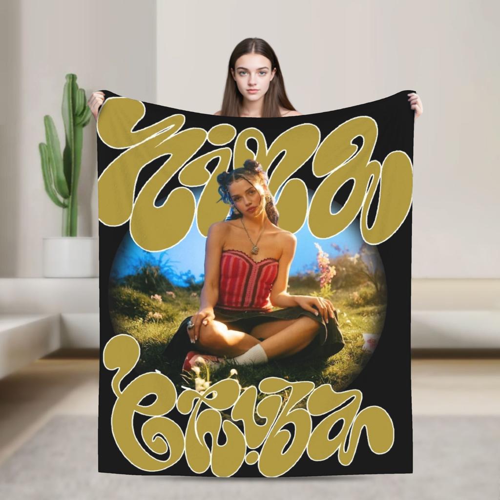 Nina Chuba Musik Sänger Decke Weiche Bedruckte Plüschdecke für Kinder Erwachsene Outdoor Flanell Bettdecke Bettbezug