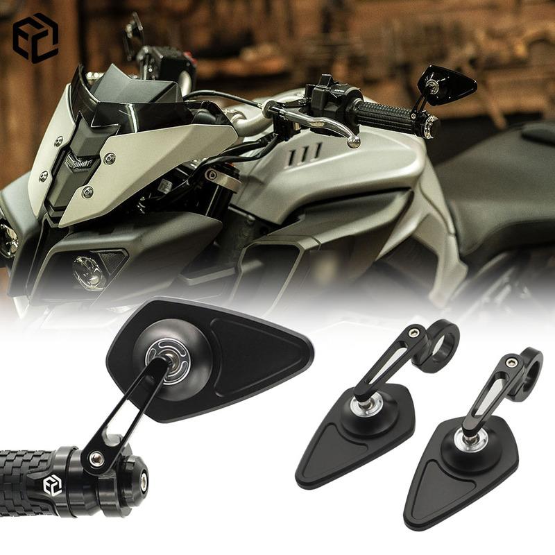 For YAMAHA MT09 MT07 XSR900 Motorcycle Bar End Rearview Mirror Handlebar For MT 09 07 TMAX FZ10 FZ07 NIKEN MT10SP MAJESTY