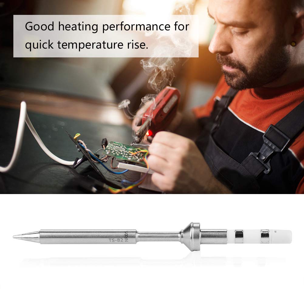 Akozon Soldering Iron TS100 Small Portable Mini Soldering Iron with 7 Types of Tips for Electronic Work, Electrical DIY, Audio, Automotive, Home Appli