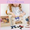 Wooden 3d Puzzle Toy For Kids With Fine Motor Skills Development And Matching Game