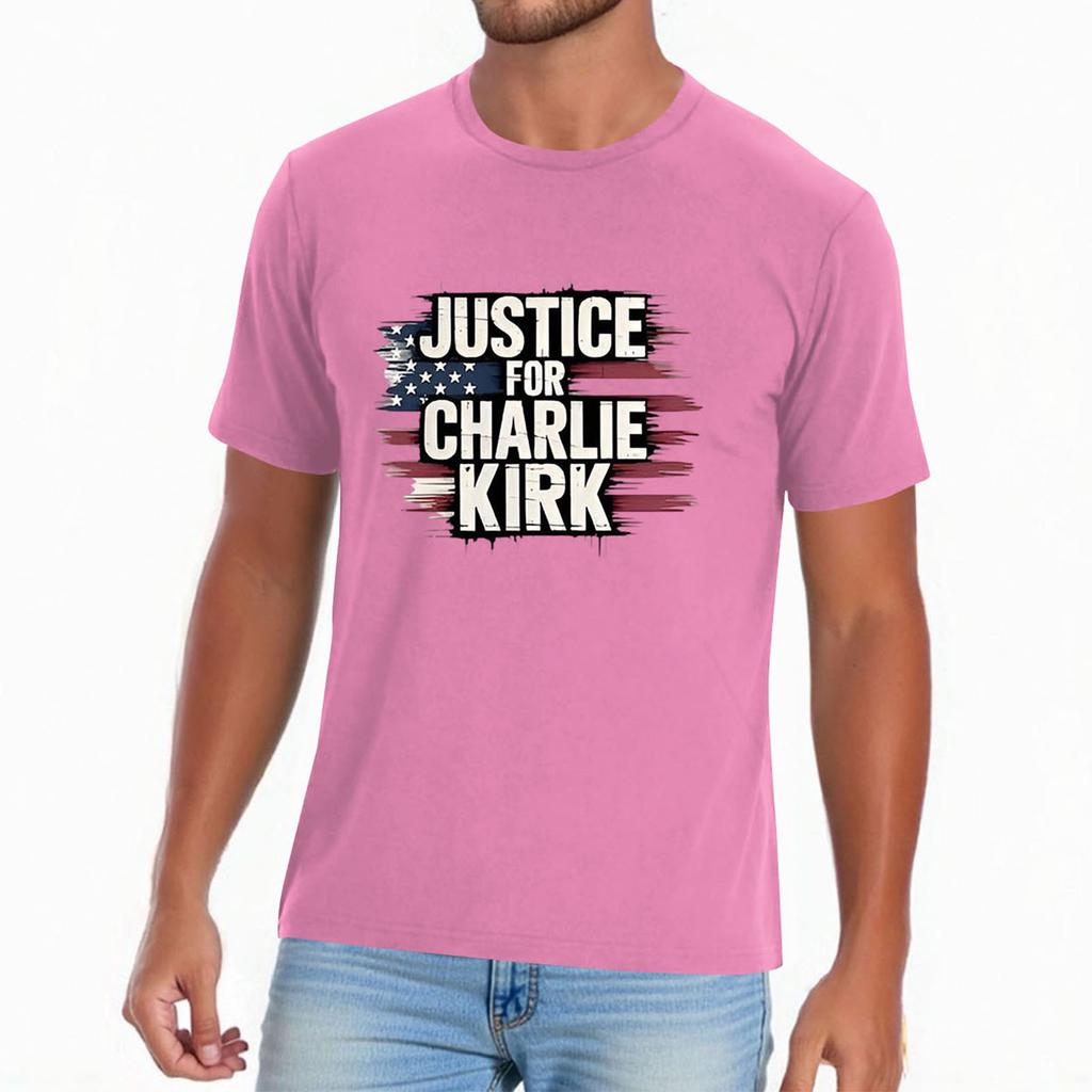 Men's Casual Daily Printed Top Round Neck T-shirt