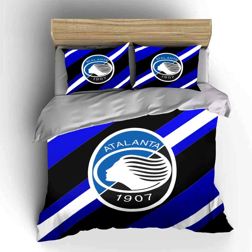 Set Biancheria da Letto Logo Atalanta Set Copripiumino Copripiumino Federe (1 * Copripiumino 2 * Federe, senza piumino)