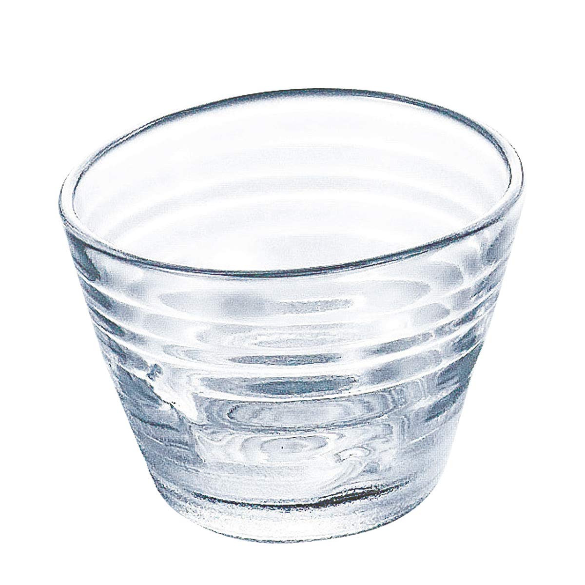 Toyo Sasaki Glass Small x Minamo Dish Dishwasher Made in Bowl, Clear, Approx. 8.9 6.4cm, Bowl, Safe, Japan, P-37303-JAN