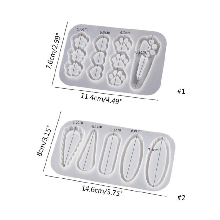 Silicone Resin Moulds Silicone Jewelry Mould for Hair Clip Hair Barrettes Making