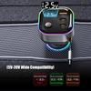 Voltages Display Heavy Duty Car Charger with Retractable Cable Multiple Port for 12V 24V Truck Use for Family Travel