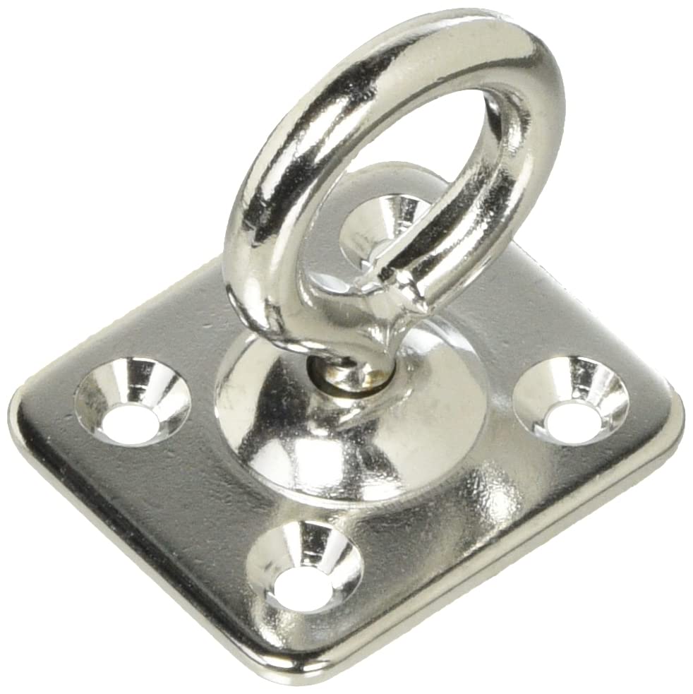 

Nissa Chain Stainless Steel Rotating Eye Plate 6 Roses Polished B-1950