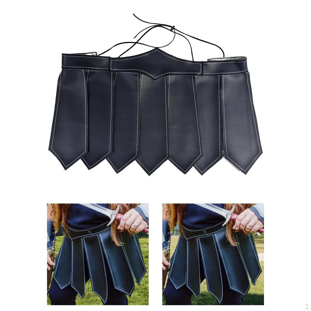 PU Leather Skirt Cosplay Clothes Dress Up Role-playing for Carnival Festival Fantasy Events