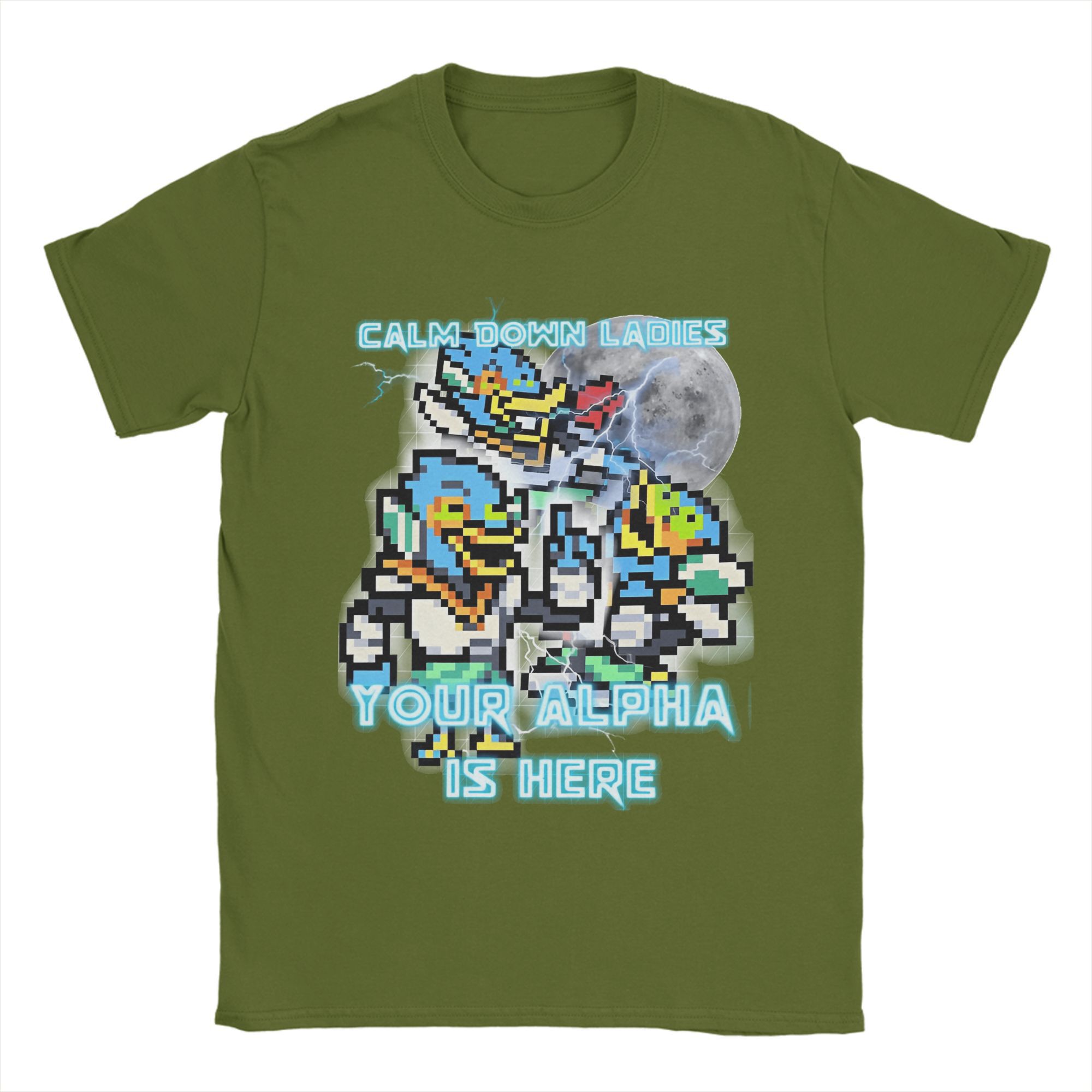 

Deltarunes Game T Shirts Men 100% Cotton Humor T-Shirts Round Neck Tee Shirt Short Sleeve Clothes Original 3XL