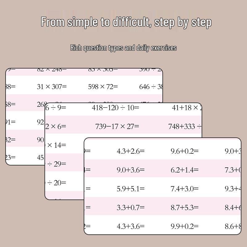 Grade 1-2 Math Flashcards: Large Format Addition & Subtraction Practice within 100