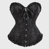 Plus Size Lace Up Boned Waist Cincher Shaping Bustier Top