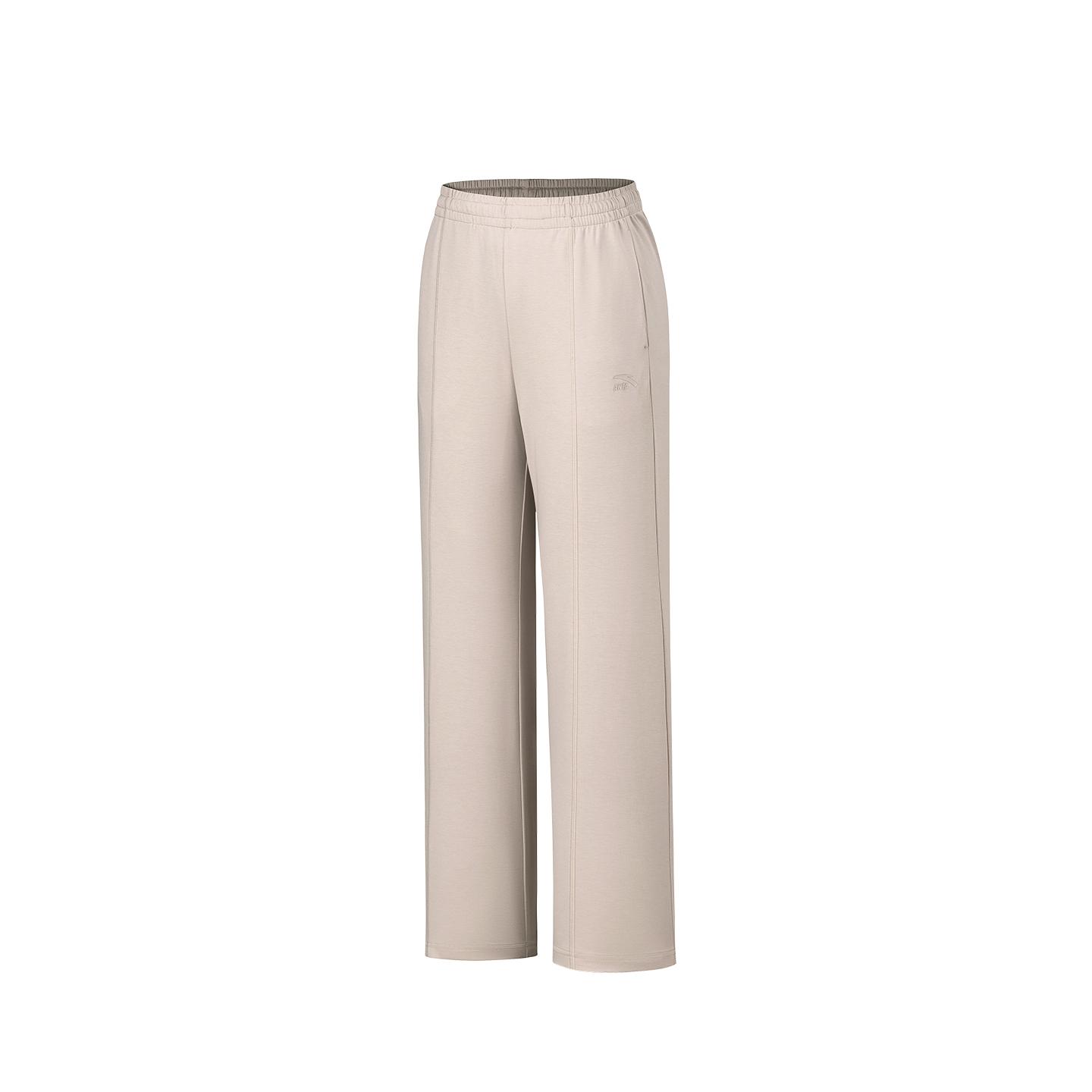 Anta Lifestyle Series Long Pants Summer Knitted Sports Pants Women bottoms Iron-Gray 962628301-1 XS