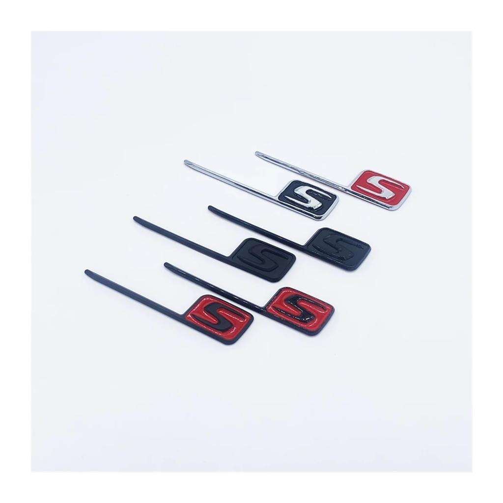 Yzw6688 ABS S Badge Emblem Car Trunk Sticker Compatible with S/E63S C63S GLC63S GLE63S