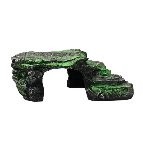 Sonnenplattform für Schildkröten, Kunstharz, Spiel- und Ruheplattform, Felsplattform, Versteck für Reptilien