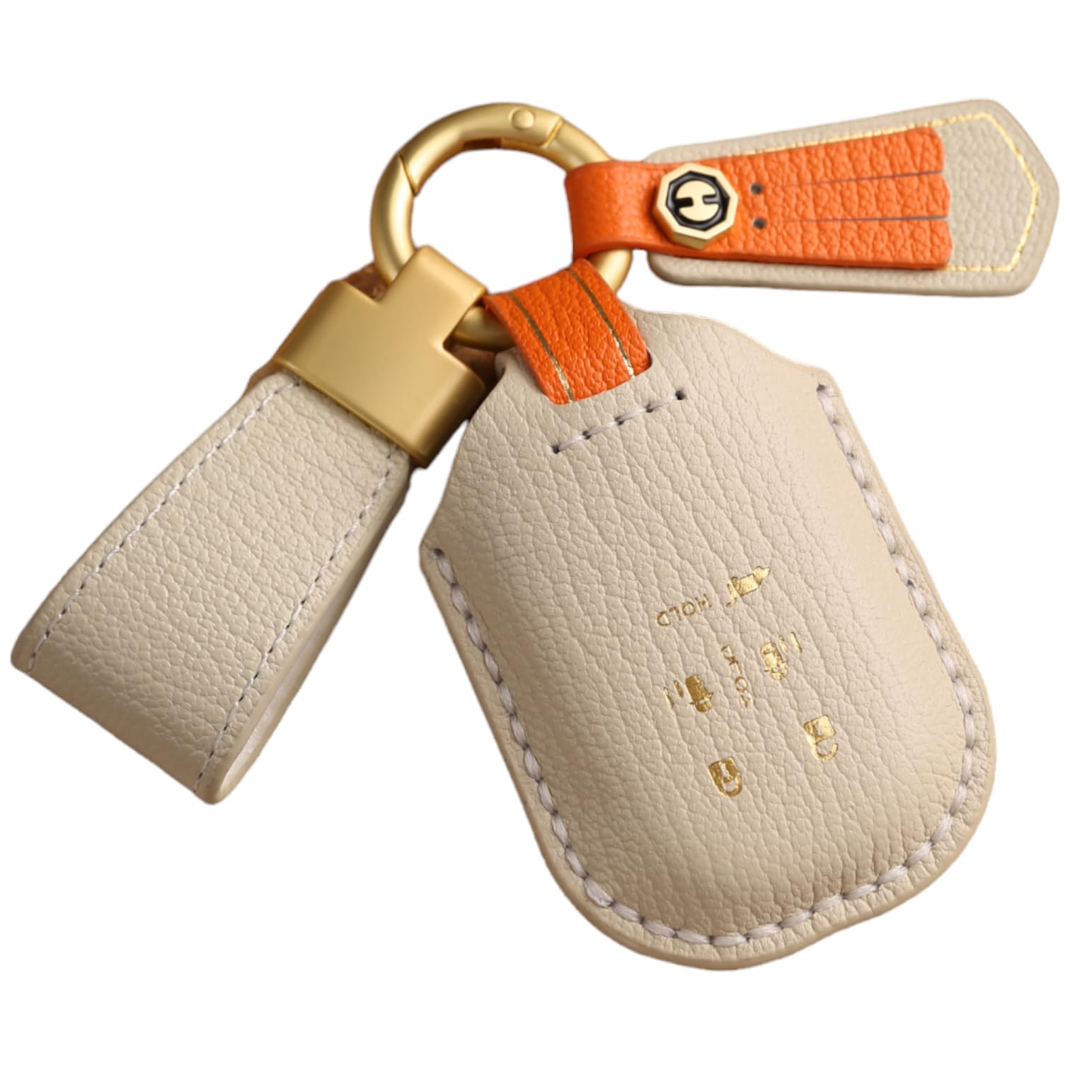 [smasol] Smart Key Case Genuine Leather Key Cover Compatible with S