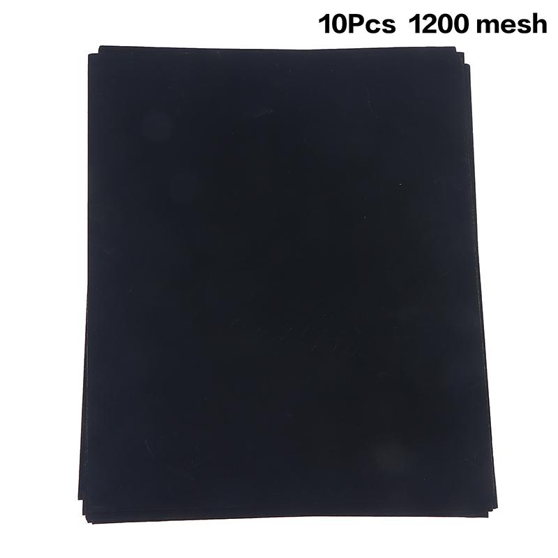 10Pcs Sandpaper 60-2000 Wet And Dry Dual-Use Car Wood Grinding And Polishing Resistant Silicon Carbide Water Sandpaper