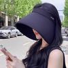 Summer Casual Empty Top Sun Hats Portable Wide Large Brim Cap Uv Protection Foldable Visors Women Sunshade Beach Hiking Hat
