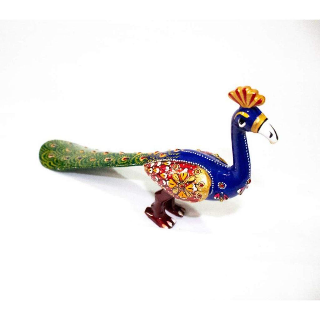 Handmade Metal Peacock Statue Showpiece Decorative Figurine for Home Living Room Office Decor
