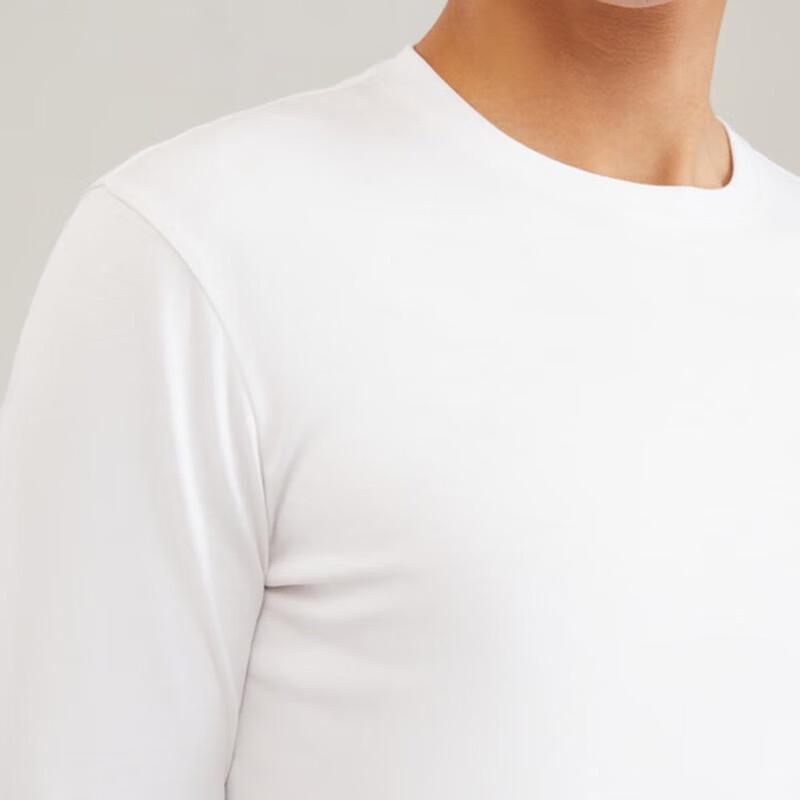 YOUNGOR Men's Crew Neck Breathable Long Sleeve T-Shirt