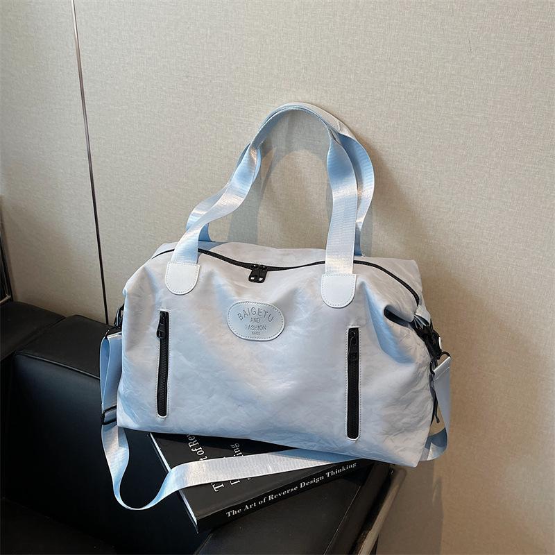 2025 Kurzstrecken-Reisetasche: Großes Fassungsvermögen Doppelreißverschluss, Modische Handtasche, Sporttasche, Vielseitiger Schulter- & Umhängetaschen-Stil