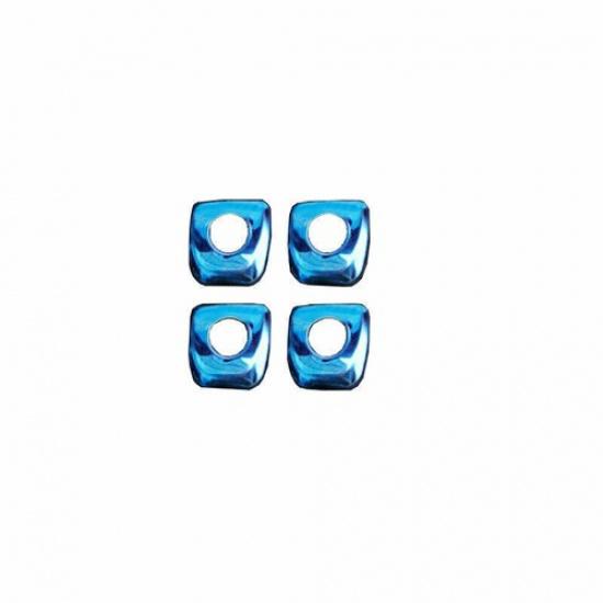 2008-2013 Bolt Lock Down Ring Frame For BMW X5 X6 E70 E71 Inner Door Blue Steel