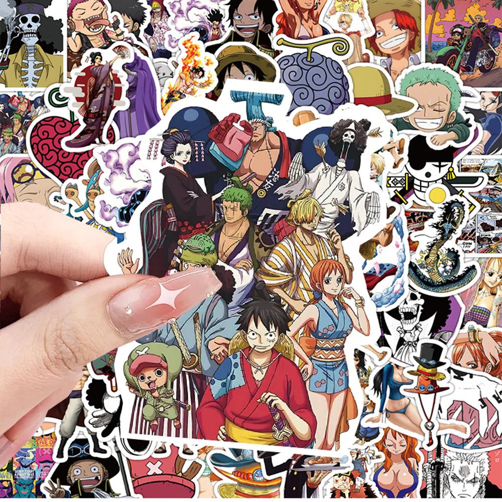 10/30/50pcs Classic Anime ONE PIECE Stickers Luffy Zoro Cool Graffiti Sticker DIY Motorcycle Notebook Cartoon Waterproof Decals