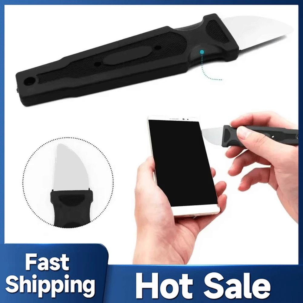 Pied-de-biche en acier inoxydable pour réparation de téléphone portable, tablette, outil de démontage de coque de démarrage, grattoir moulé par injection métallique