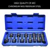 Pneumatics Hexagonal Bit Socket Alloy Steel Wrenches, Long Alloy Steel Impact Wrenches for Professional Mechanics