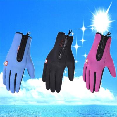 Gants écran tactile hiver équitation sports de plein air antidérapants chauds ski alpinisme fermeture éclair pour homme gants de moto