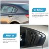 Carbon Fiber Side Vent Window Scoop Louver Cover Trim For HONDA Civic 2011-2015