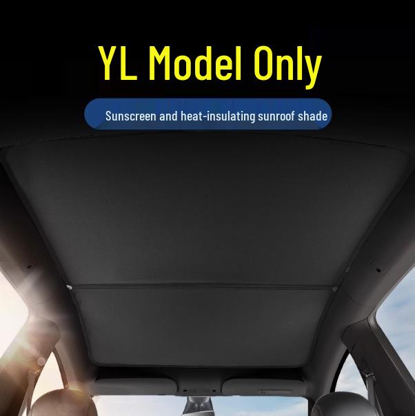 Tesla Model YL Sunroof Electrostatic Sunshade: Sun Protection and Heat Insulation for Panoramic Roofs