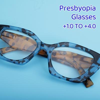 Anti Blue Light Computer Hyperopia Glasses New In Cat Eye Reading Glasses Women Butterfly Shaped Color Frame Optical Glasses