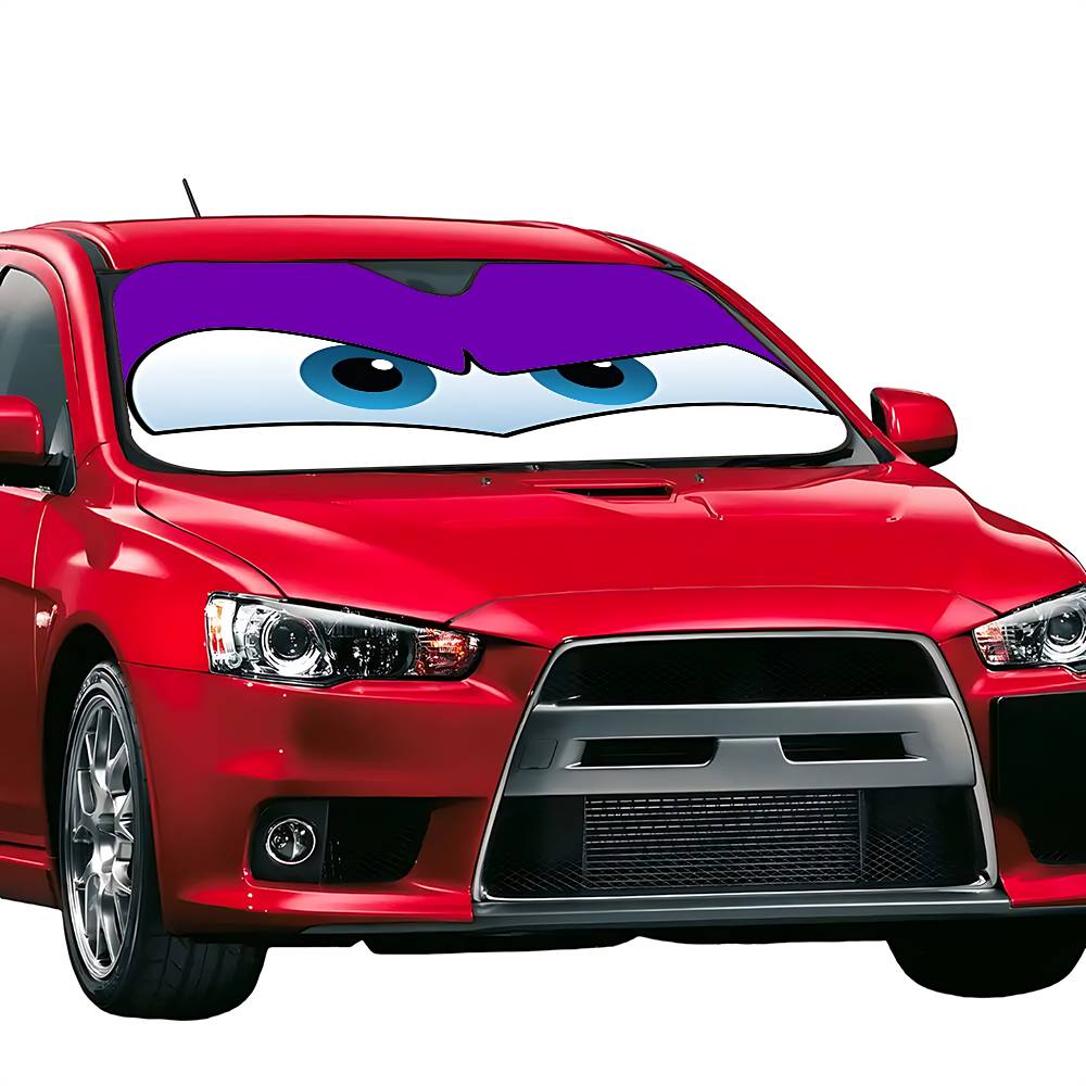 Anime L-lightning M-mcqueen Eyes Car SunShade Windscreen Front Window Visor 70x130cm Sun Visor Solar Protect Plaid Gift Novelty