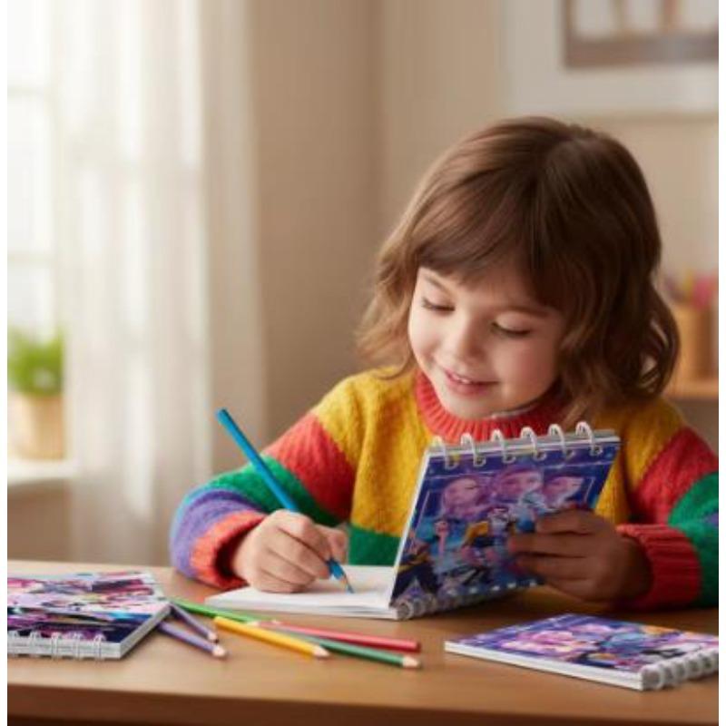 10-55 Adet Kpop DemonCoil Defter Anime Huntrix Kitap Defteri Dekoratif Parti Hediyesi Misafir Doğum Günü Partisi Malzemeleri Kpop Savaşçısı