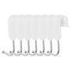 7pcs Set Creative Rotatable S Hooks Stainless Steel Heavy Duty Pipe Clip Hooks Hanging Rack Hooks Closet