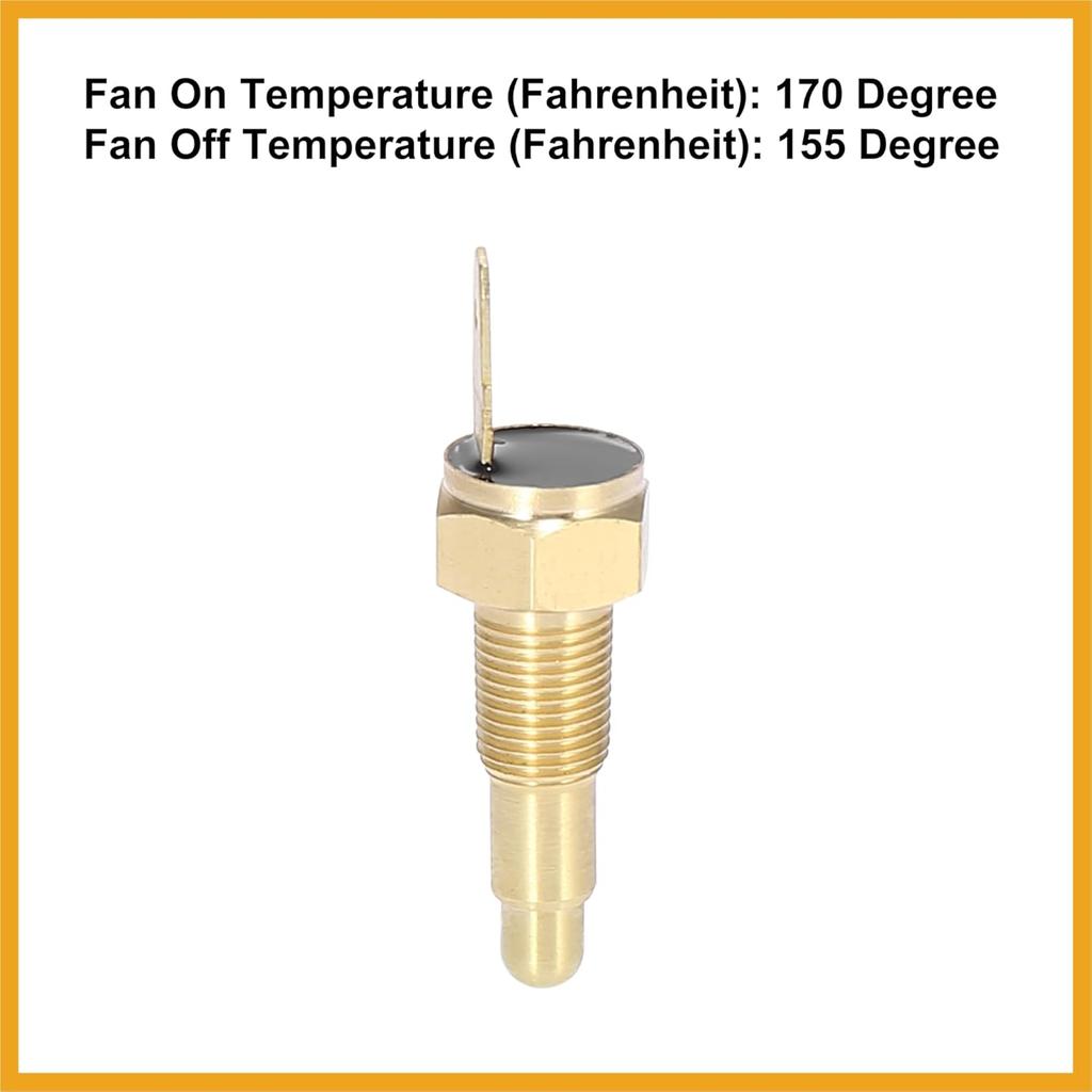 Universeller Automobil-Kühlerlüfter-Temperatursensor-Schalter 1/8" NPT 170 Grad Ein 155 Grad Aus Ersatz