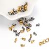 30pcs Stainless Steel Water Drop Bead End Caps Connectors Charms Tail Beads for Necklace Jewelry Making DIY Clothing Accessories