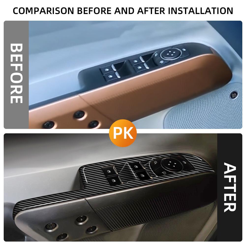 Car Center Control Panel Steering Wheel Cover for Ford Maverick 2025 - 2025 Door Handle Decoration Sticker Interior Accessories