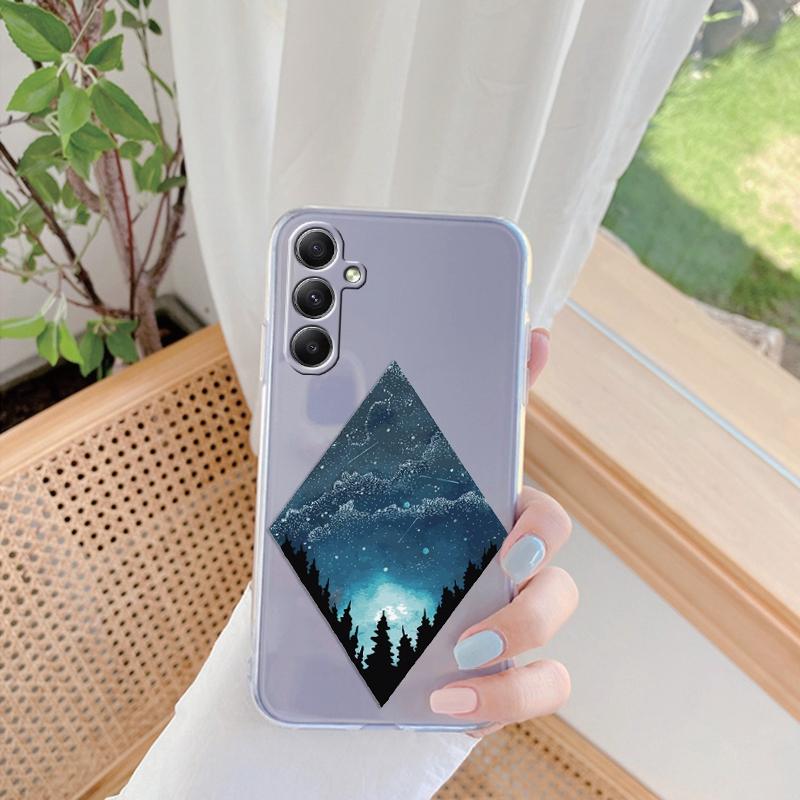 Marble Patterned Soft Silicone Clear Case For iPhone 11 12 13 14 15 Samsung A55 A54 A34 A15 S24 M35 Xiaomi Redmi Note 13 Pro Poco Shockproof Cover