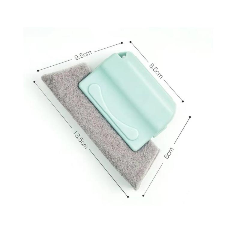 Small Window Groove Cleaning Brush Tool Door Window Sill Track Cleaner Lightweight Durable Stainless Steel Material