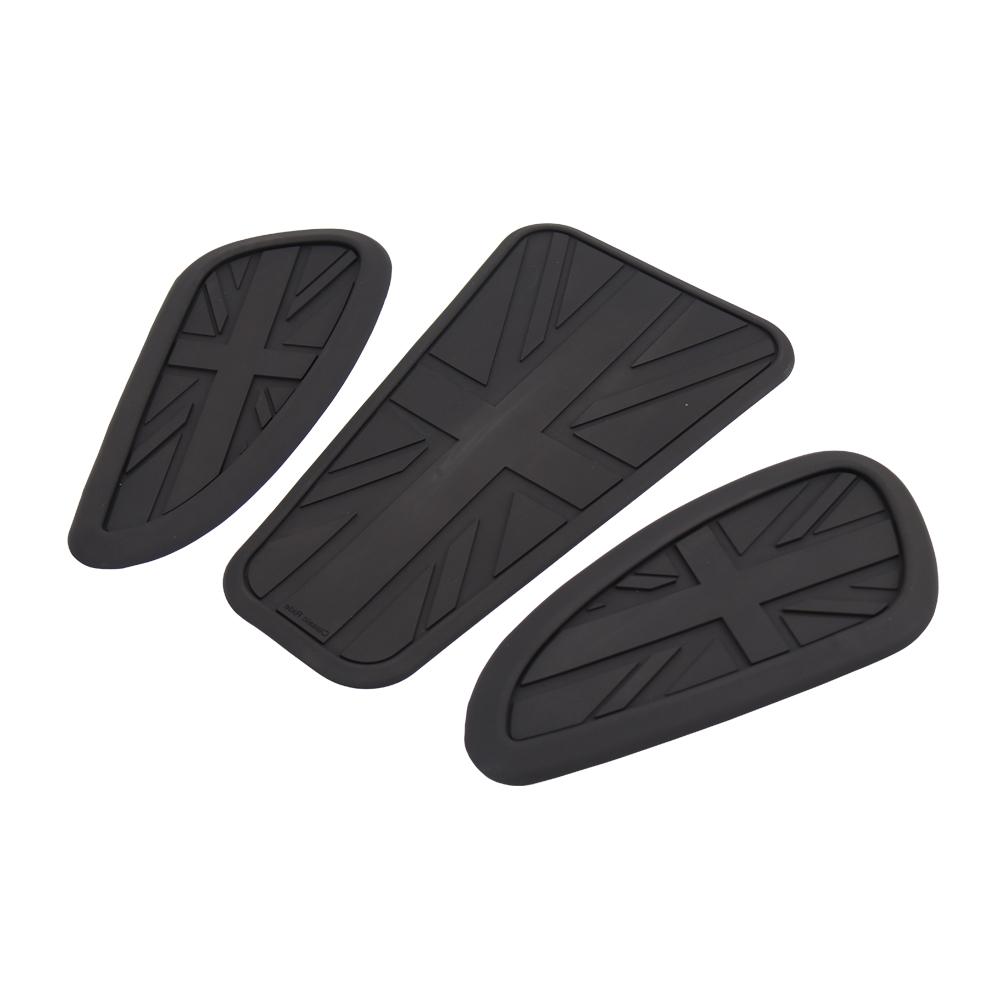 Universal Retro Motorcycle Anti slip Tank Pad Side Gas Knee Grip Traction Pads Protector Sticker For Harley Honda Yamaha T120