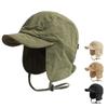 1pc Winter Warm Retro Bomber Hat for Women,outdoor Windproof Casual Solid Color Ear Protection Fleeced Pilot Cap Earflap Bonnet