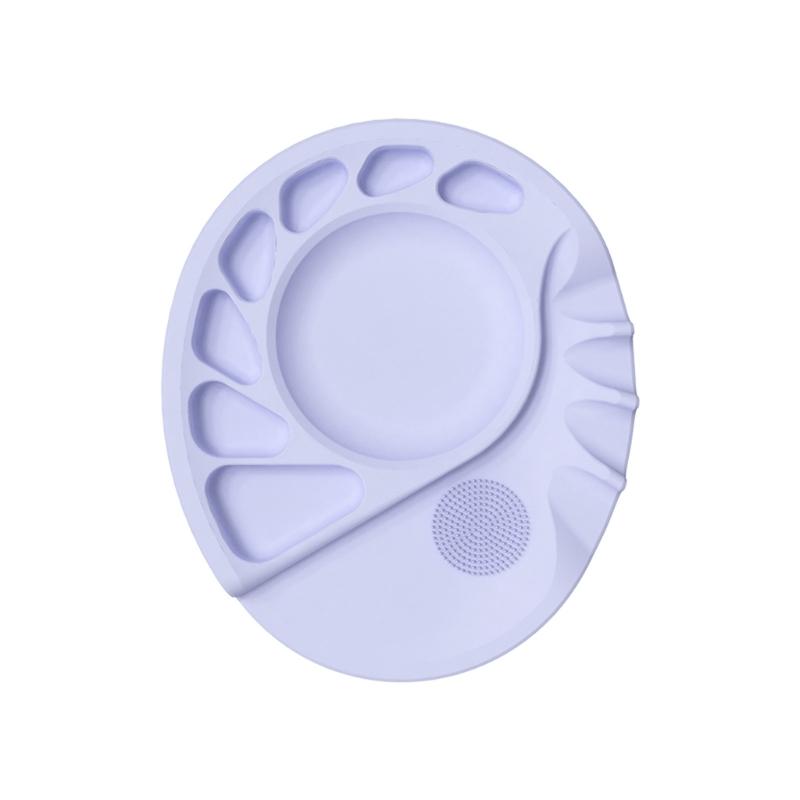 

Portable Silicone Cosmetic Palette with Smooth Surfaces for Quick Cleanup and Travel Friendly Makeup Adjustments