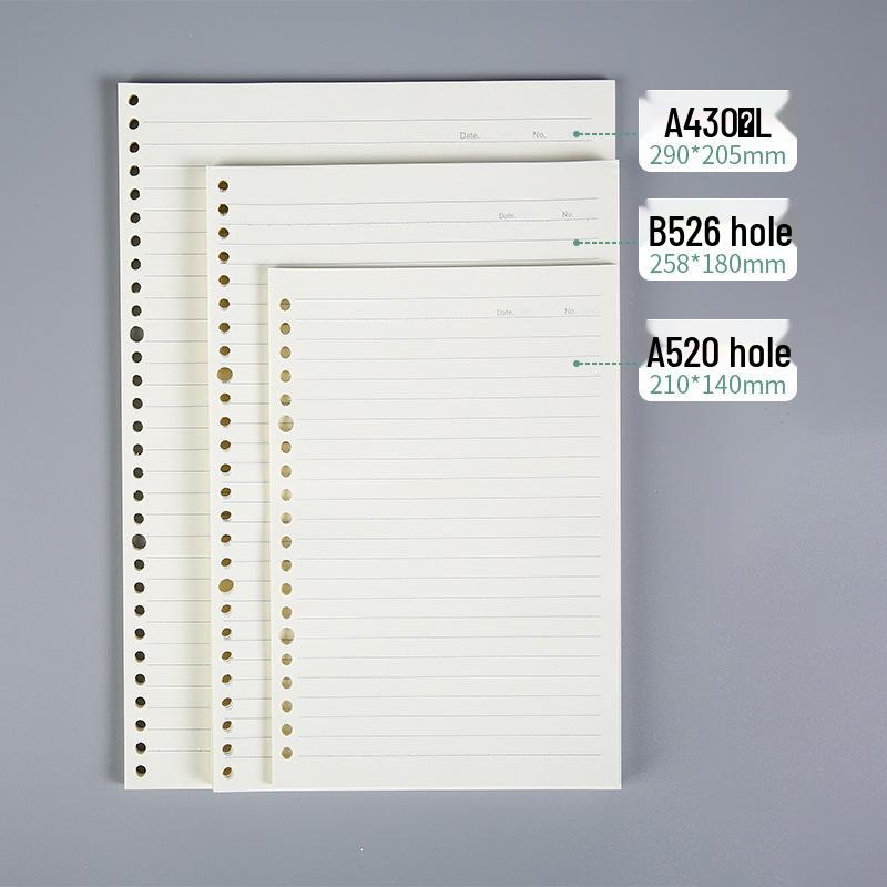 Gradient B5 Loose-Leaf Notebook Cover - Soft Edges for Comfort