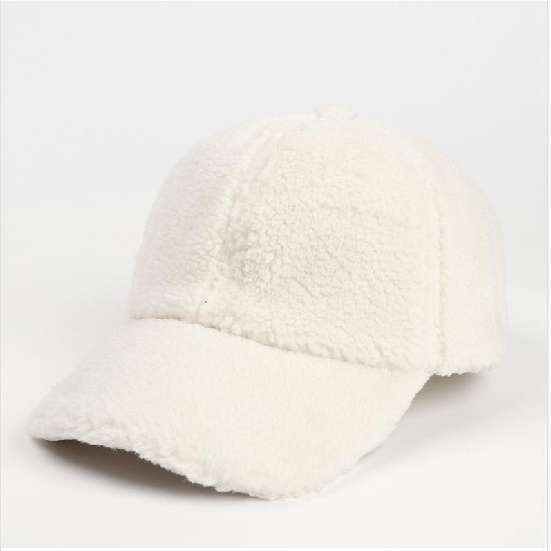 

Женская модная шерстяная бейсболка, дышащая ветрозащитная спортивная шапка для осени и зимы Adjustable белый