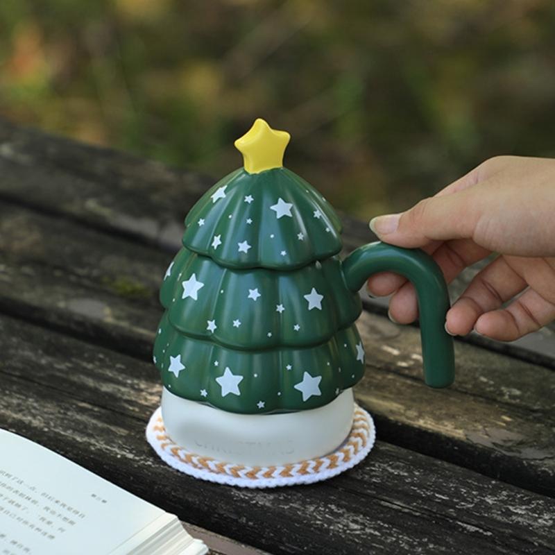 Crochet Kits Christmas Coaster Crochet Yarn Set Crochet Needle Crochet Starter Kits with Stitching Markers Thread