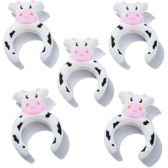 LiQunSweet 15 Pcs 15 Styles Christmas Theme Silicone Beads Santa Claus Tree Socks Snowman Snowflake Beads for DIY Jewelry Keychain Pen Craft