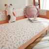 Floral Pattern Four Season Use Sofa Towel Cotton Fabric Art Handmade Edging Sofa Cushion Decorate Hotel Furniture Sofa Cover