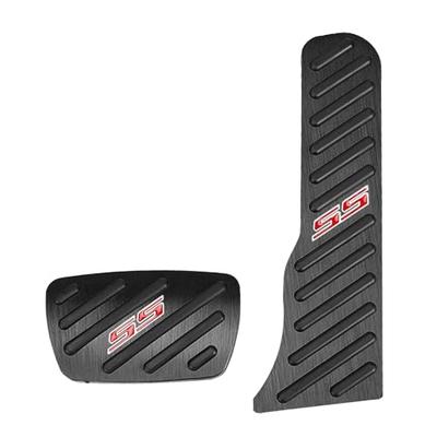 KOKATO Aluminum Brake Pedal Covers for Chevrolet Camaro 2017-2024, Tool-Free Installation with Dedicated Logo, Easy Interior Customization Accessory,